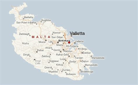 where is valletta located.